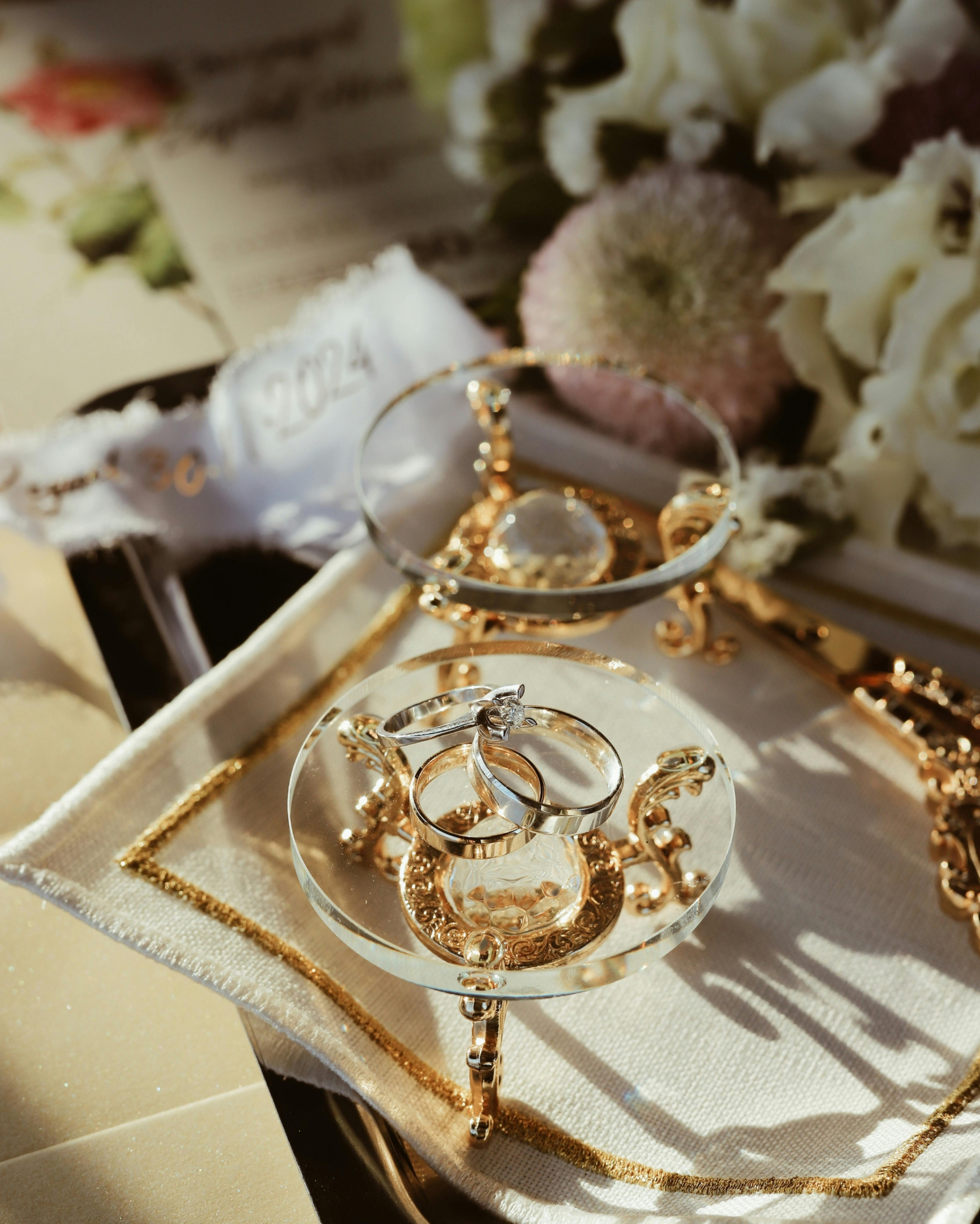 Wedding Rings on Display